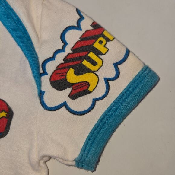 Vintage Superman Jr 1978 Champ Infant Baby T-Shirt 9 Months White Baby Fair - Picture 4 of 9